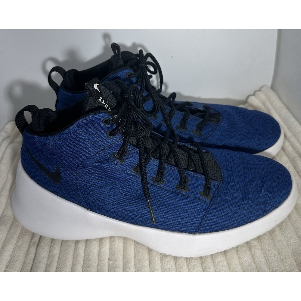 Nike Sneakers Hyperfresh Mid Trainers Blue White Black Sz 9.5 Men 759996-402